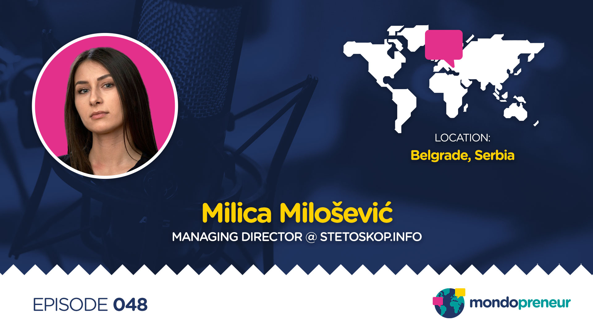 EP048: Milica Milošević, Managing Director @ Stetoskop.info from Serbia